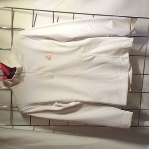 White golf shirt